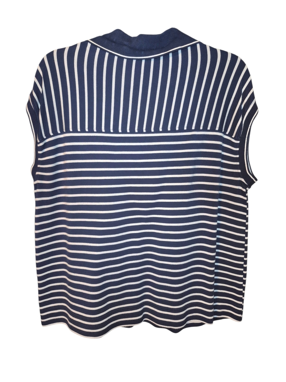 Jane and Delancey Navy and White Striped Polo Tank - Picture 6 of 8